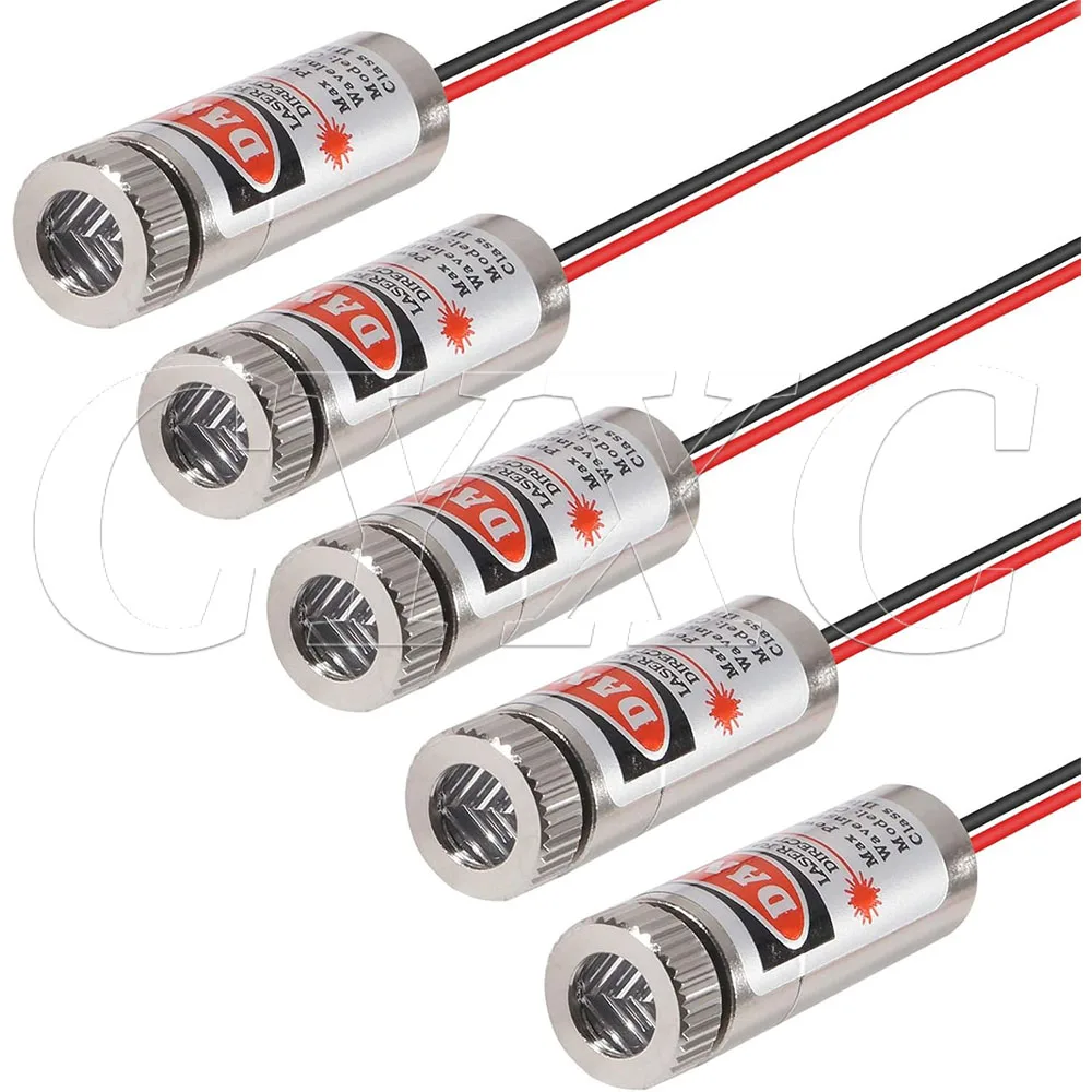 Głowica modułu lasera czerwonego punktowego / liniowego / krzyżowego 650nm 5mW, szklana soczewka, regulacja ostrości, regulowana głowica diody laserowej, klasa przemysłowa — zdjęcie produktu 6