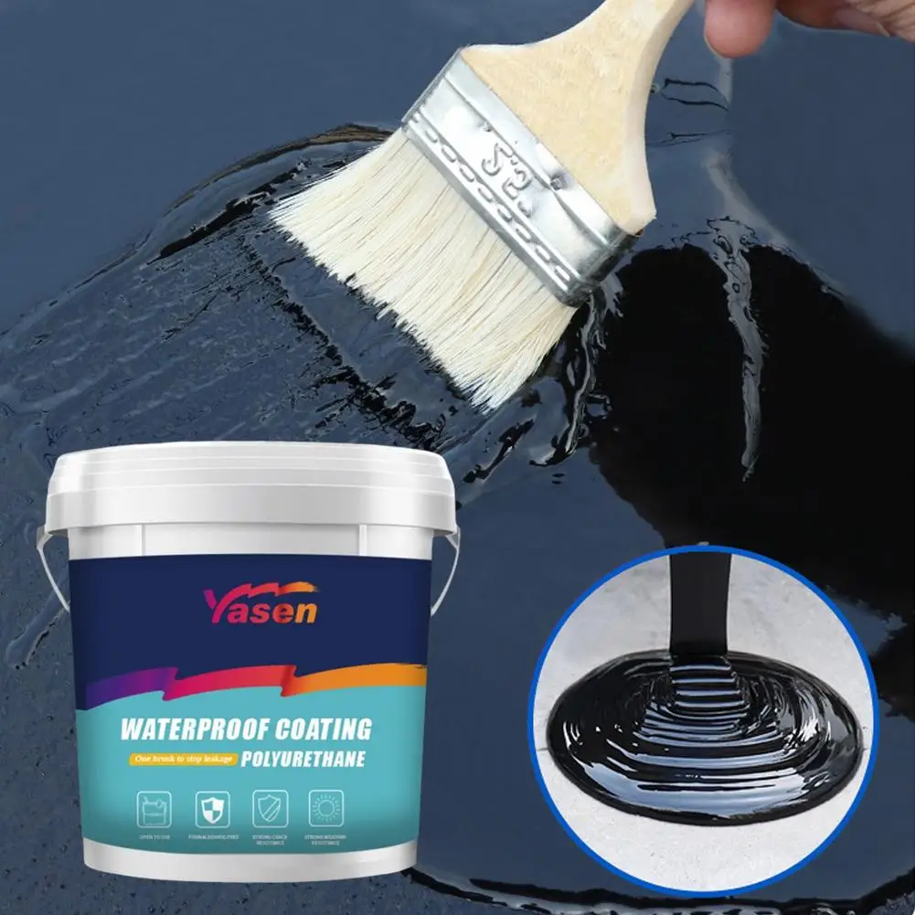 1000g Water-Based Polyurethane Waterproof Coating Exterior Wall Roof Leak Repair Home Bathroom  Wall and Roof Leak Repair image 5