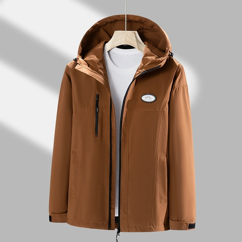 Veste coupe-vent imperméable pour homme, sweat à capuche de camping et de pêche, manteau de randonnée en plein air, mode américains, nouveau, 2024