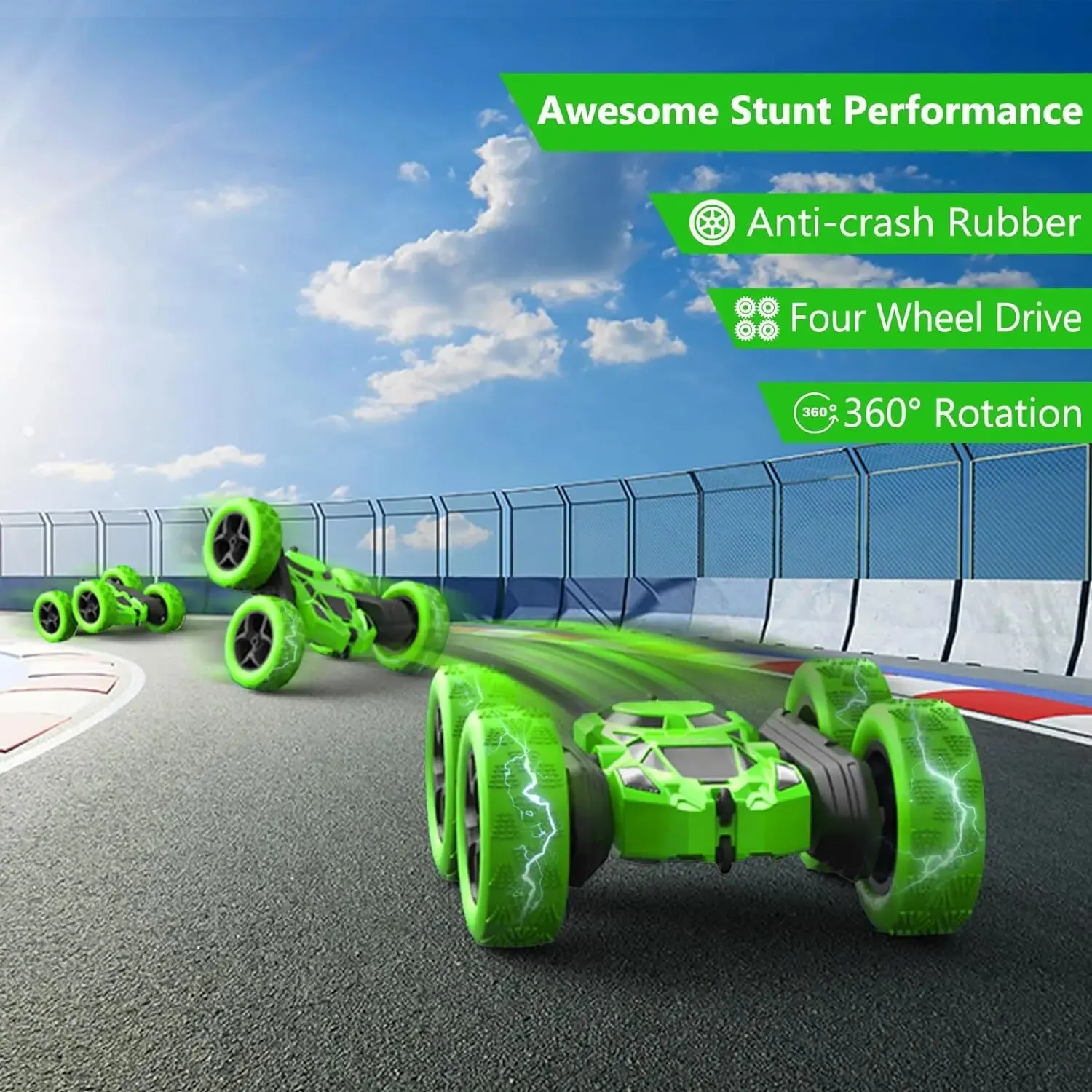 Samochód kaskaderski RC dla dzieci z dwustronnym pilotem radiowym 2.4G 360° ° Obrót Off Road Drift RC Car Prezenty dla dzieci Dorośli Chłopcy