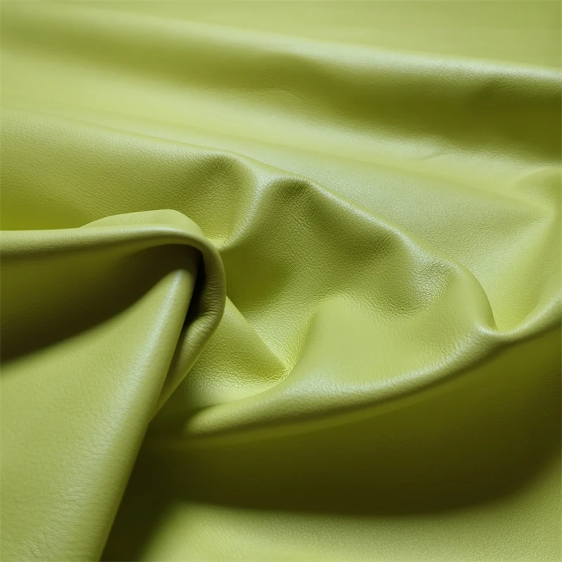 1.3mm Lemon Yellow Cowhide.First Layer Leather.Real Leather Fabric.Handmade DIY For Mats. Soft Bag.The Whole Cowhide