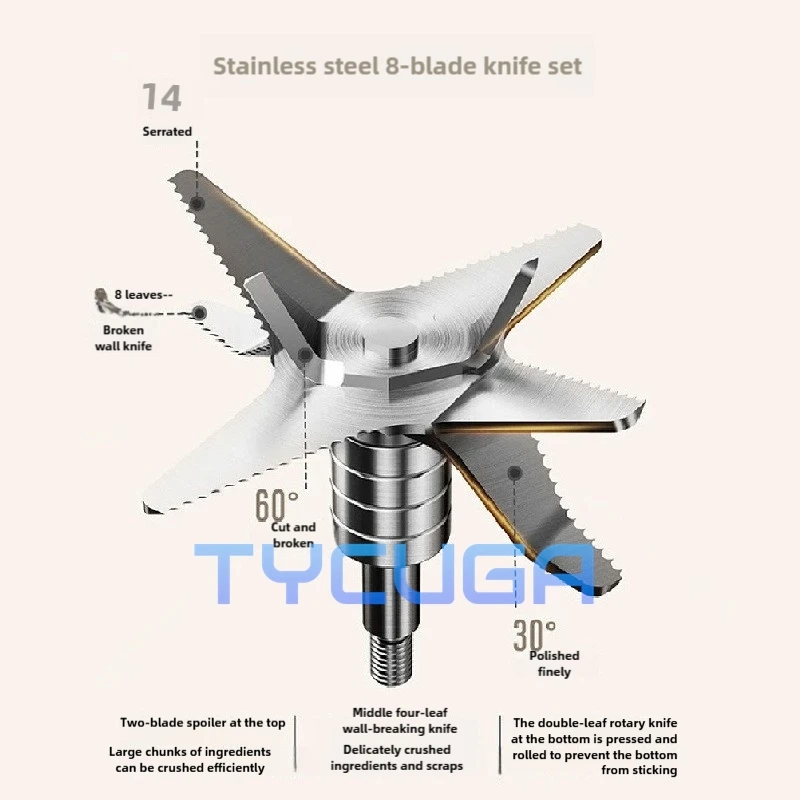 Смузи-машина и коммерческий блендер, чай с молоком, универсальная автоматическая дробилка для соевого молока и льда, многофункциональный кухонный прибор