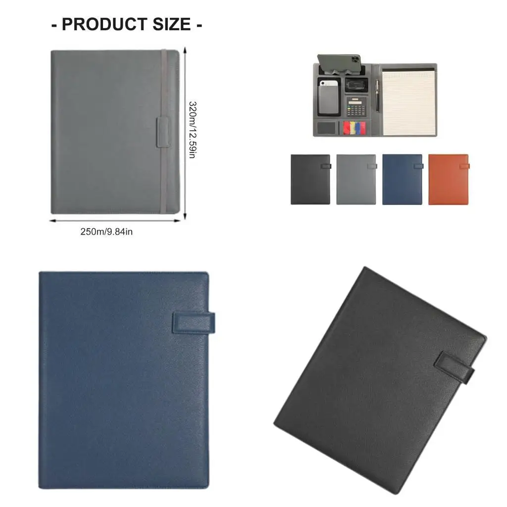 

Leather Folder Closure Conference Folder Business Document Organiser D2RC
