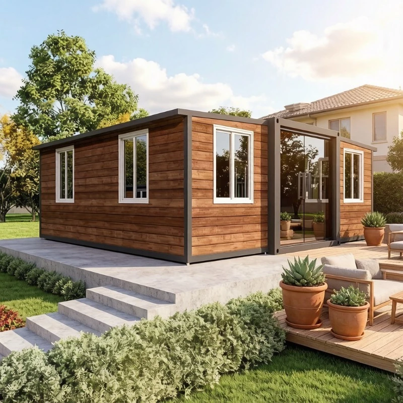 20ft Luxury Expandable Folding Container House Prefab Ready Made Home with Bathroom for Family
