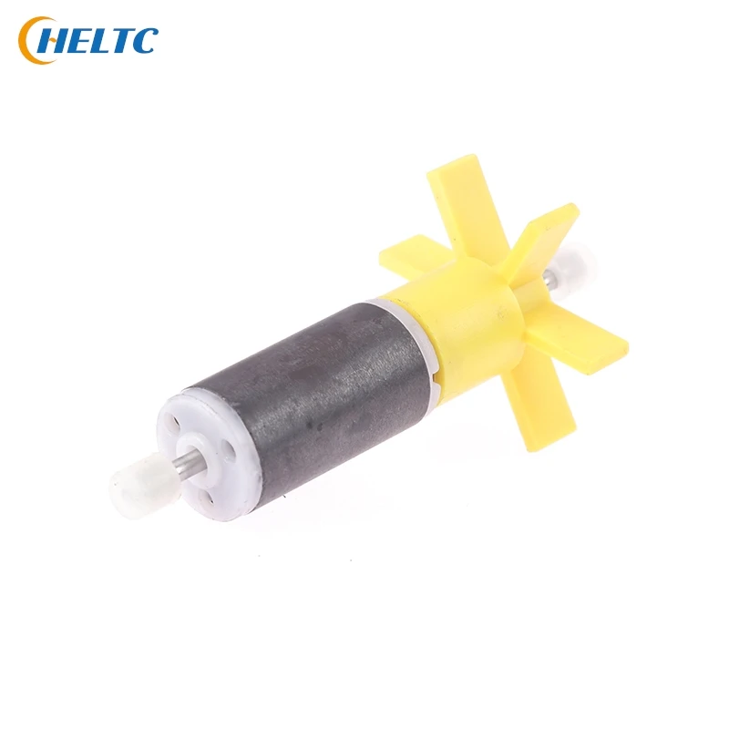 1pc Aquarium Water Pump Yellow Replacement Filter Impeller Rotor Includes Shaft Bearing Pump RotorMicro Aquarium Pump Accessorie