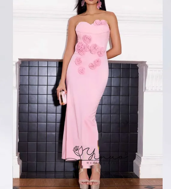 

Dress Luxury Birthday Evening Dress Ankle Length Sleeveless Summer Elegant Wedding Party Gowns For Women Arab 2024