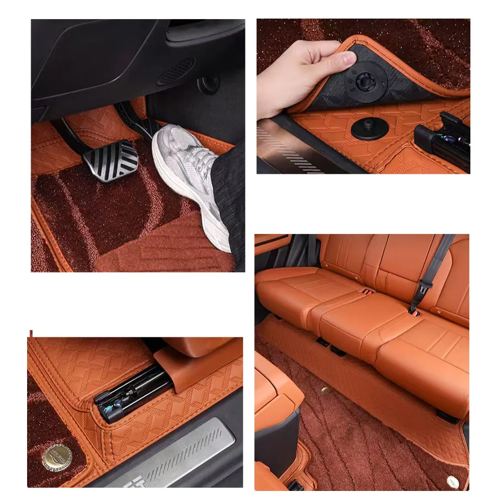 5-Seater Dedicated Full Surround Floor Mats For 2025-2026 Jetour Voyah G700 Premium Dual-Layer Soft Interior Carpet Accessories
