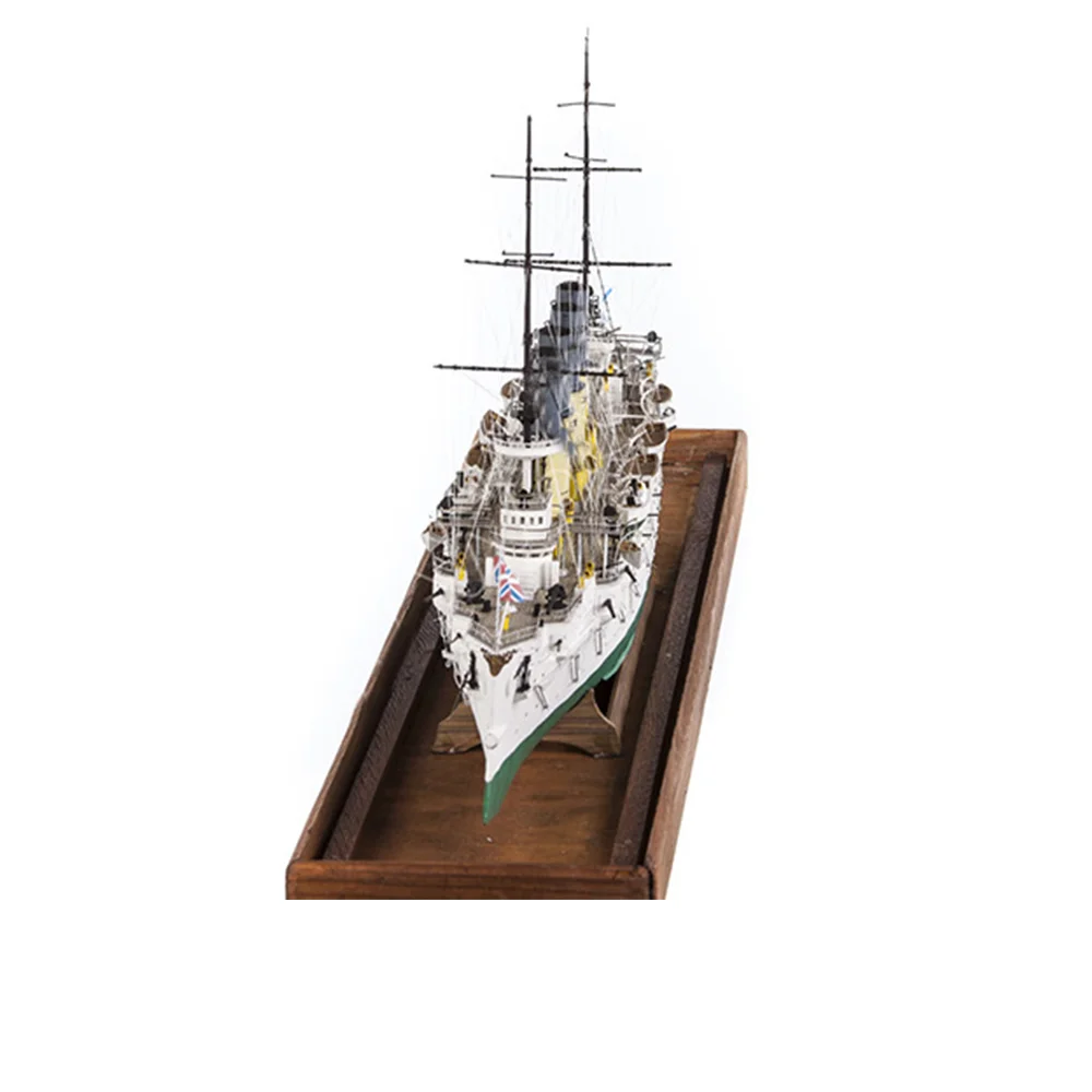 1:200 Paper Model of Tsarist Varyag Protective Cruiser Warship Model Wariag Assembled Jigsaw Puzzle Model Toy