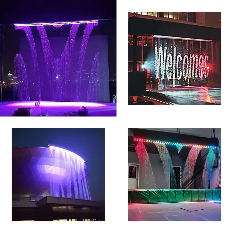 Factory Price Digital Water Curtain Equipment Easy to Change Pattern Water Curtain Wall