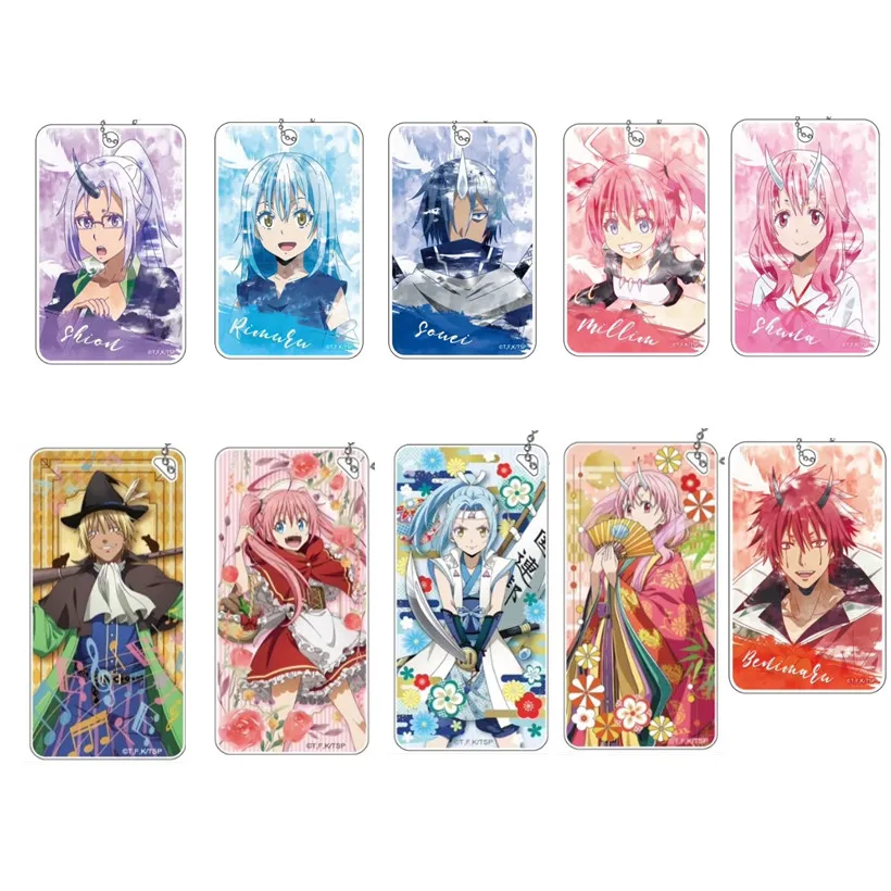 Game Rimuru Tempest Shuna Shion Shizu Veldla Souei Benimaru Keychain Doll Anime Acrylic Keyring Pendant for Gift