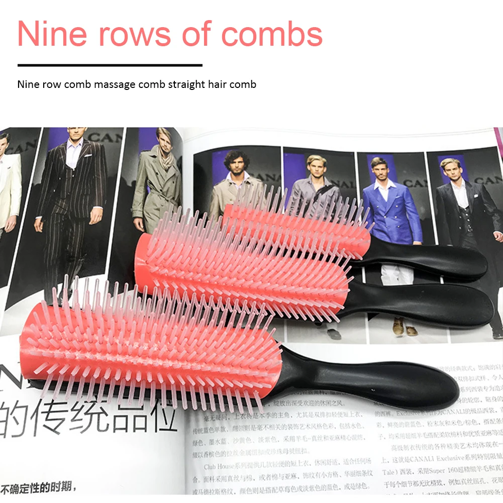 Removable Hairdressing Comb Hair Detangling Brushes Scalp Massager for Women Men