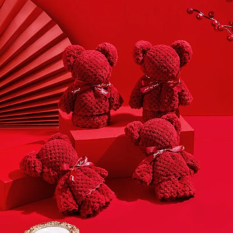 

Bear Towel Souvenir Wedding Small Gift Bear Towel Coral Fleece Wedding Favors for Guests Bulk Bridesmaid Thanksgiving Gift