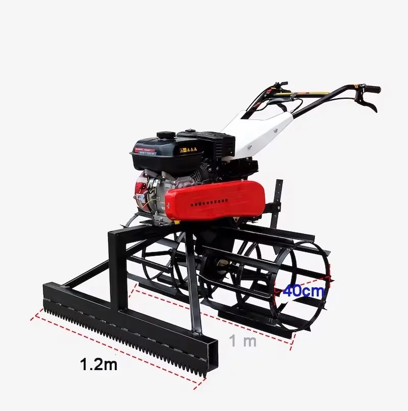 8 Hp small concrete paving ash loader, gasoline engine concrete floor cement leveling machine