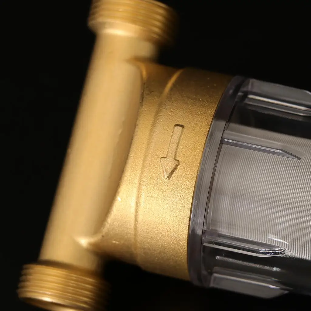Whole House Sediment Water Filter Brass Mesh Prefilter Filtration System for Drinking Water Home