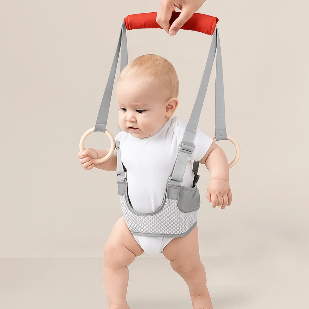 Anti queda da criança do bebê andando arnês respirável ajustável infantil criança caminhantes cinto de segurança tração corda