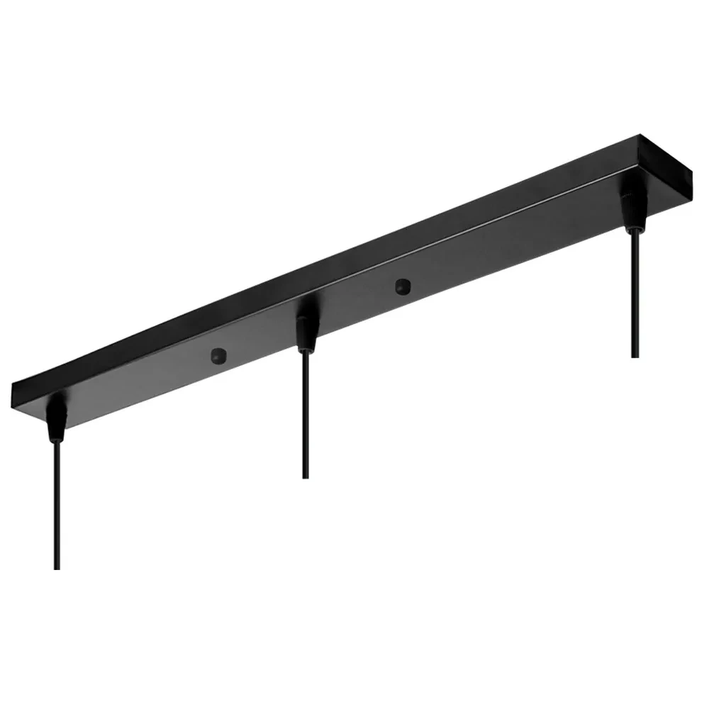 3 fori lampada da soffitto fai da te Base piastra a baldacchino lampadari raccordi per luci ciondolo dritto rettangolare accessori per