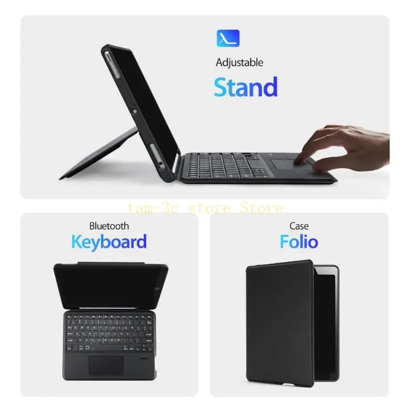 Wireless Keyboards & Folios Case for Air 4 5 11 Removable Cover with Keyboards