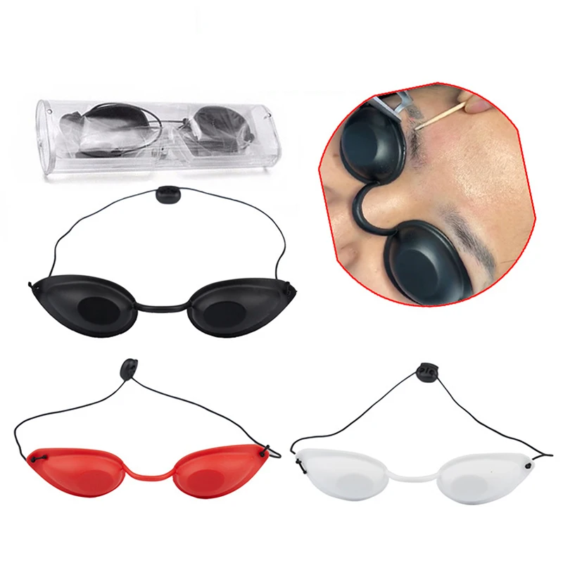 Adjustable Laser Protective Glasses Soft Beauty Eye Mask For IPL Laser LED UV Photon Beauty Red Light Therapy Sunbed Supplies
