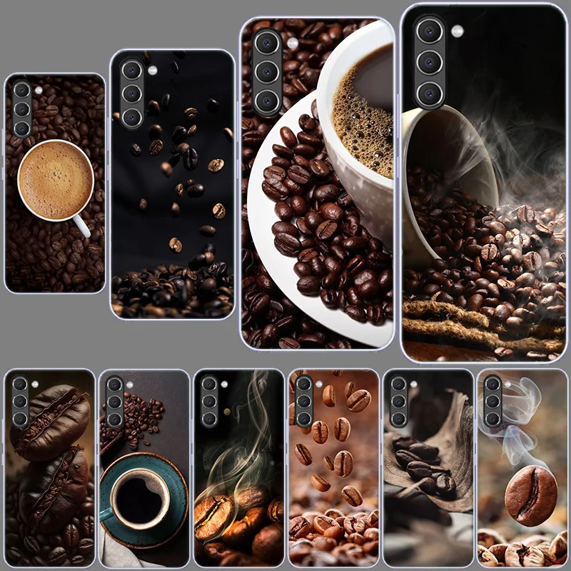 Newly Baked Coffee Beans Phone Case for Samsung A54 A14 A24 A34 5G Galaxy A02S A03S A04S A12 A22 A32 A52 A72 A13 A23 A33 A53 A73