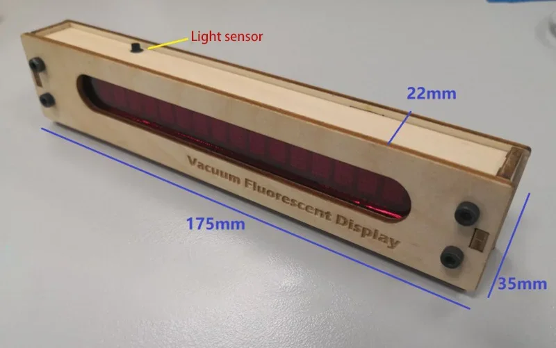 Narcher-vfdデジタル時計、LEDディスプレイ、蛍光タイミングスクリーン、デスクトップ時計、wifi、led真空