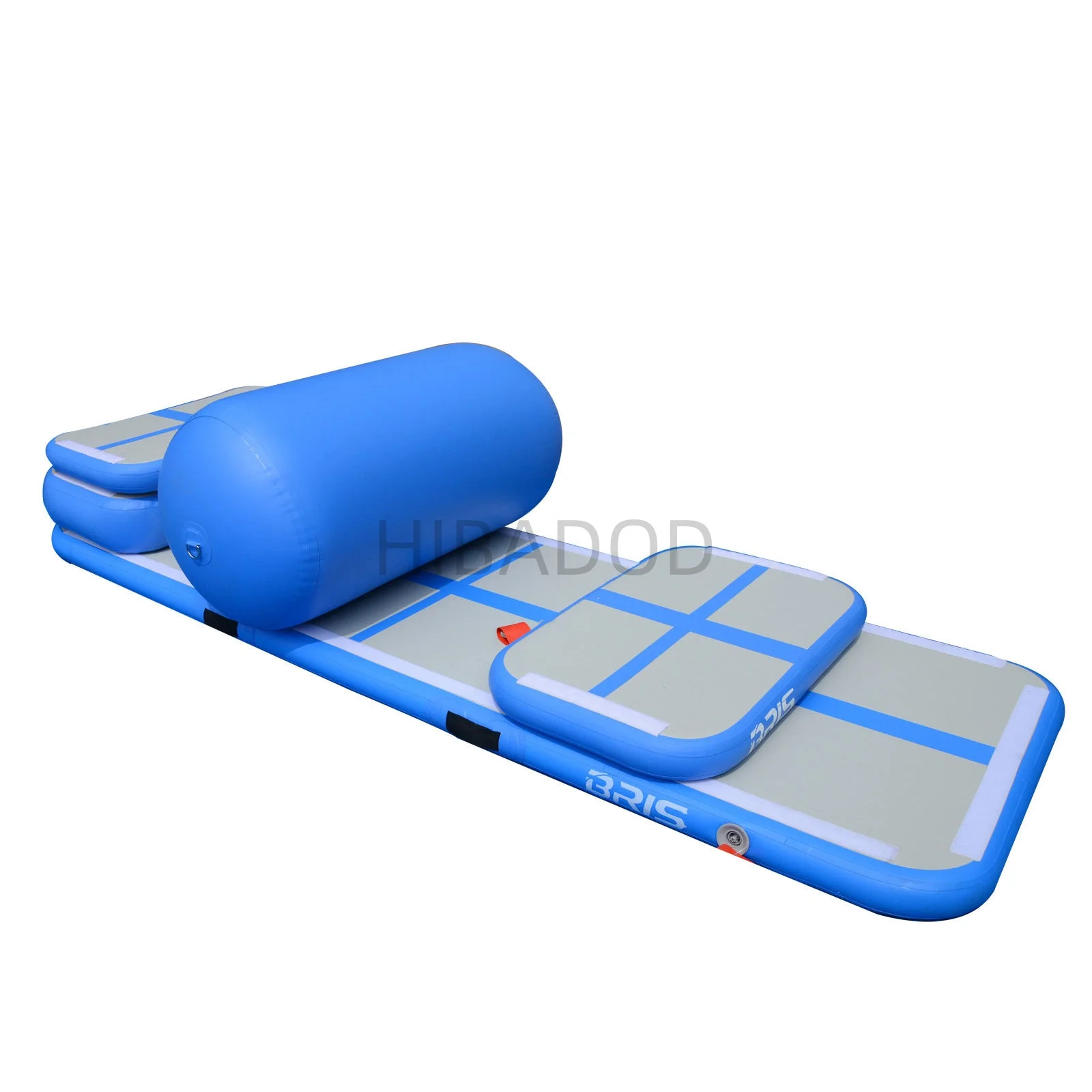 5pcs Set of Inflatable Gymnastics Air Mat Tumble Track Tumbling Mat Floor Mats with Electric Air Pump