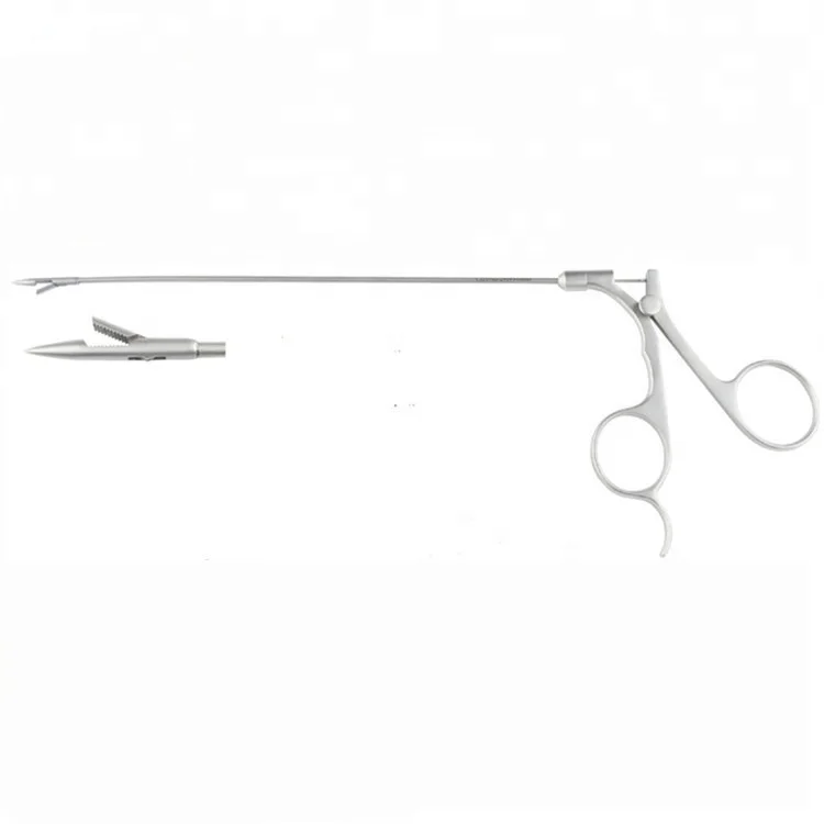 2.4mm Micro surgical laparoscopic excellent quality stainless steel Infantile closure hernia forceps/Hernia Suture Retriever