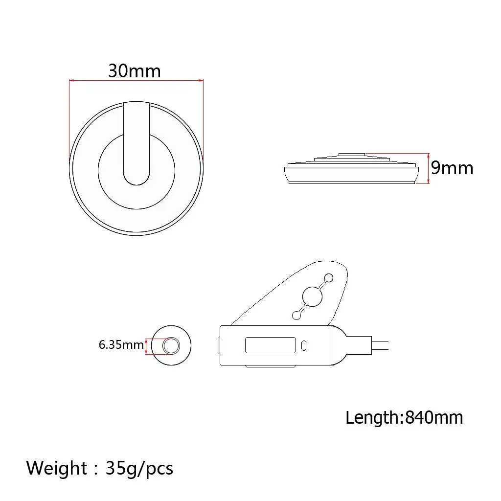 Universal Guitar Piezo Transducer Pickup Clip-style Microphone Preamp for Violin Ukulele Banjo Mandolin Accessories