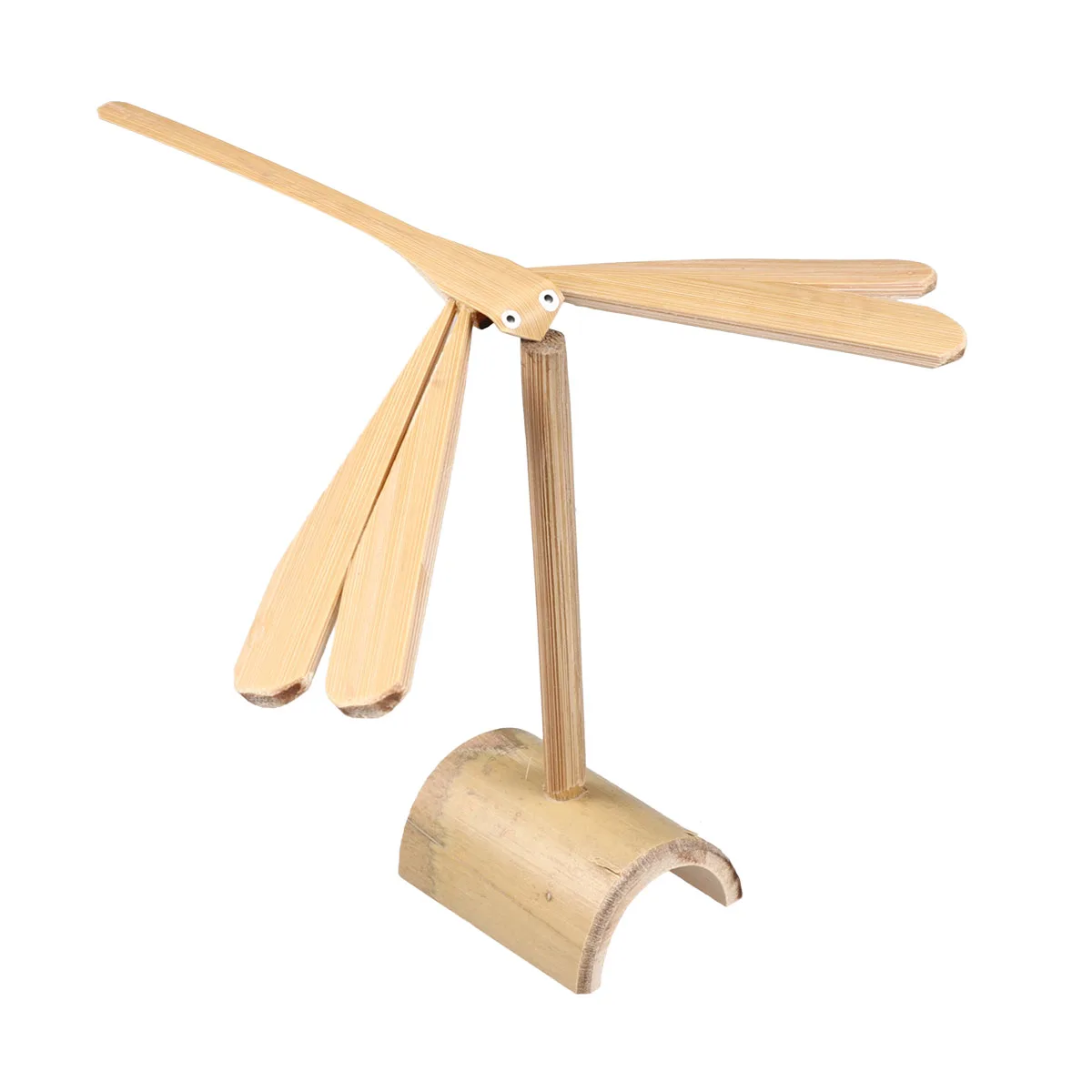 

2PCS Bamboo Dragonfly Toys Creative Balance Toy Educational Prop Scientifical Display Model Handicraft Decoration DIY for Kids