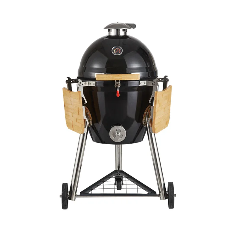 Outdoor Household BBQ Grill Potluck Barbecue Portable Camping Cookware Carbon Removable Egg Shaped Grill Enclosure