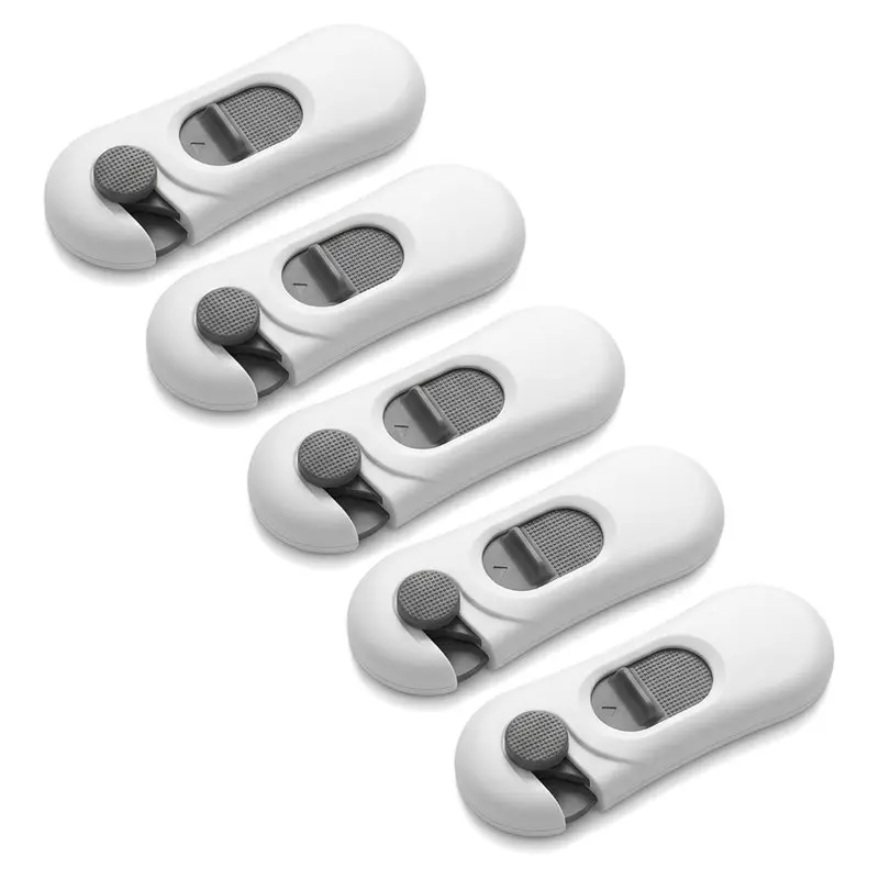 No Tools Needed, Fridge Locks For Kids- Child Proof Refrigerator Lock(5 Pack), Strong Design Featuring Adhesive Mounting