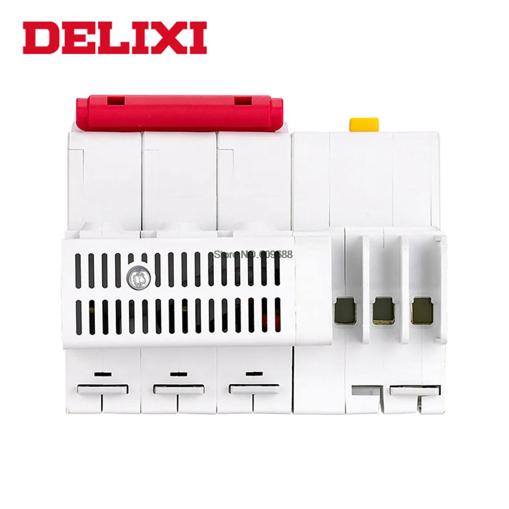 DELIXI Residual current Circuit breaker DZ47sLE C type RCBO breaker 3P 10A 16A 25A 32A 40A 63A Circuit breaker