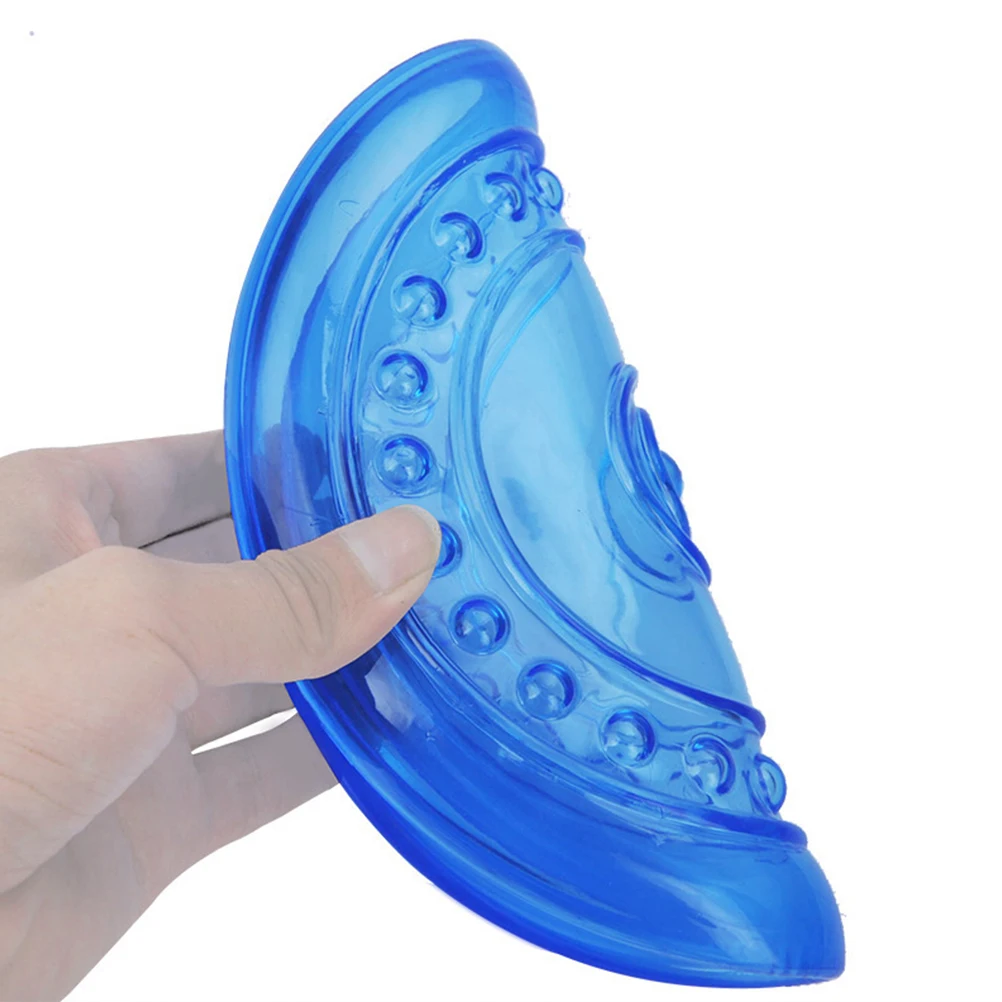 

Pet Dog Training Disc Toys Bite Resistant Throwing Multi Use Washable Soft Protect Teeth Safety Flexible