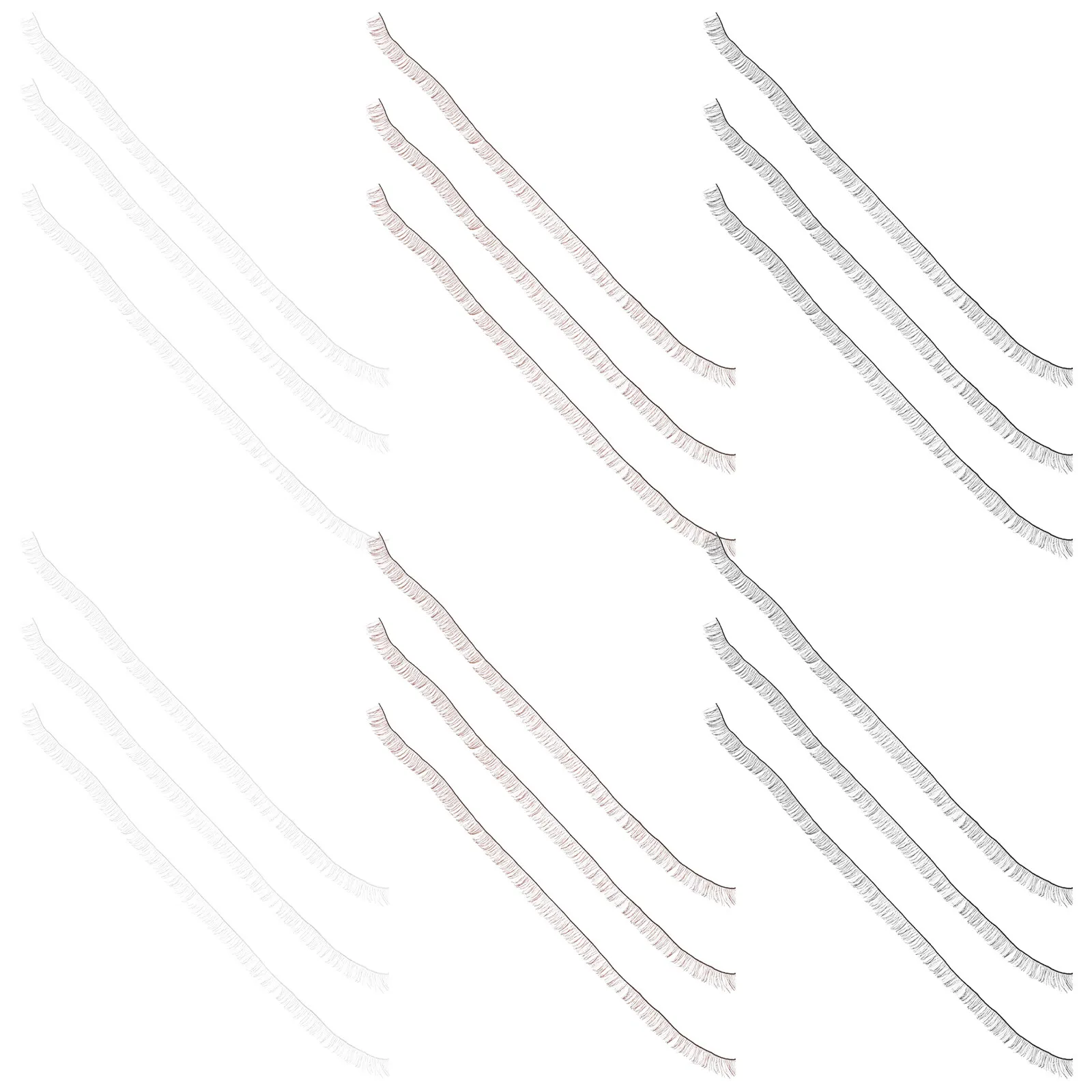 

30Pcs Handmade Eyelashes Strips 20Cm Long Soft Reusable Decorative Eyelashes for DIY Craft Supplies Baby Makeup Accessories