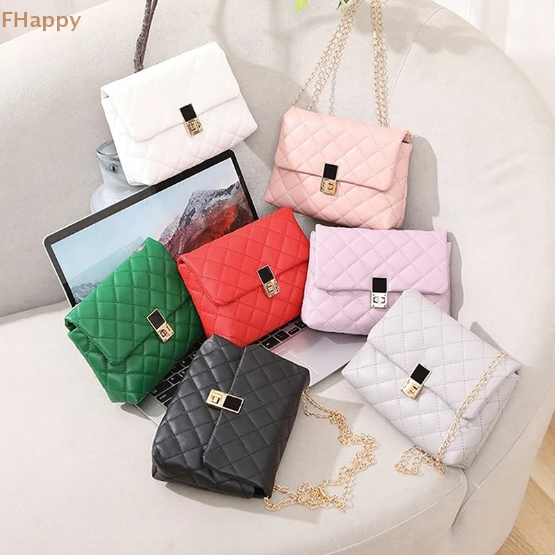 

Shoulder Bag For Women PU Leather Flap Crossbody Bag Female Luxury Chain Messenger Pack Handbag And Purse