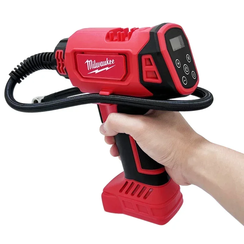 Milwaukee 18V Battery Cordless Electric Air Pump Car Tire Automatic Inflator Handheld Air Compressor Rechargeable