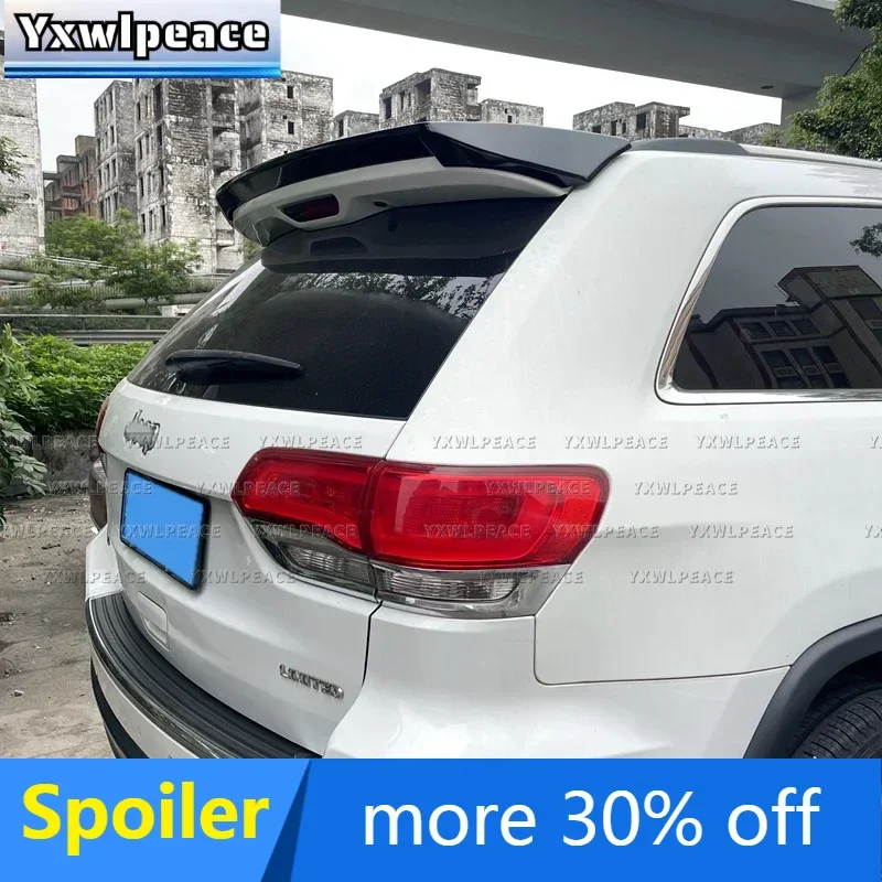 

For Jeep For Grand Cherokee 2013-2020 Roof Spoiler Glossy Black/Carbon Fiber Look Rear Trunk Wing Body Kit Accessories