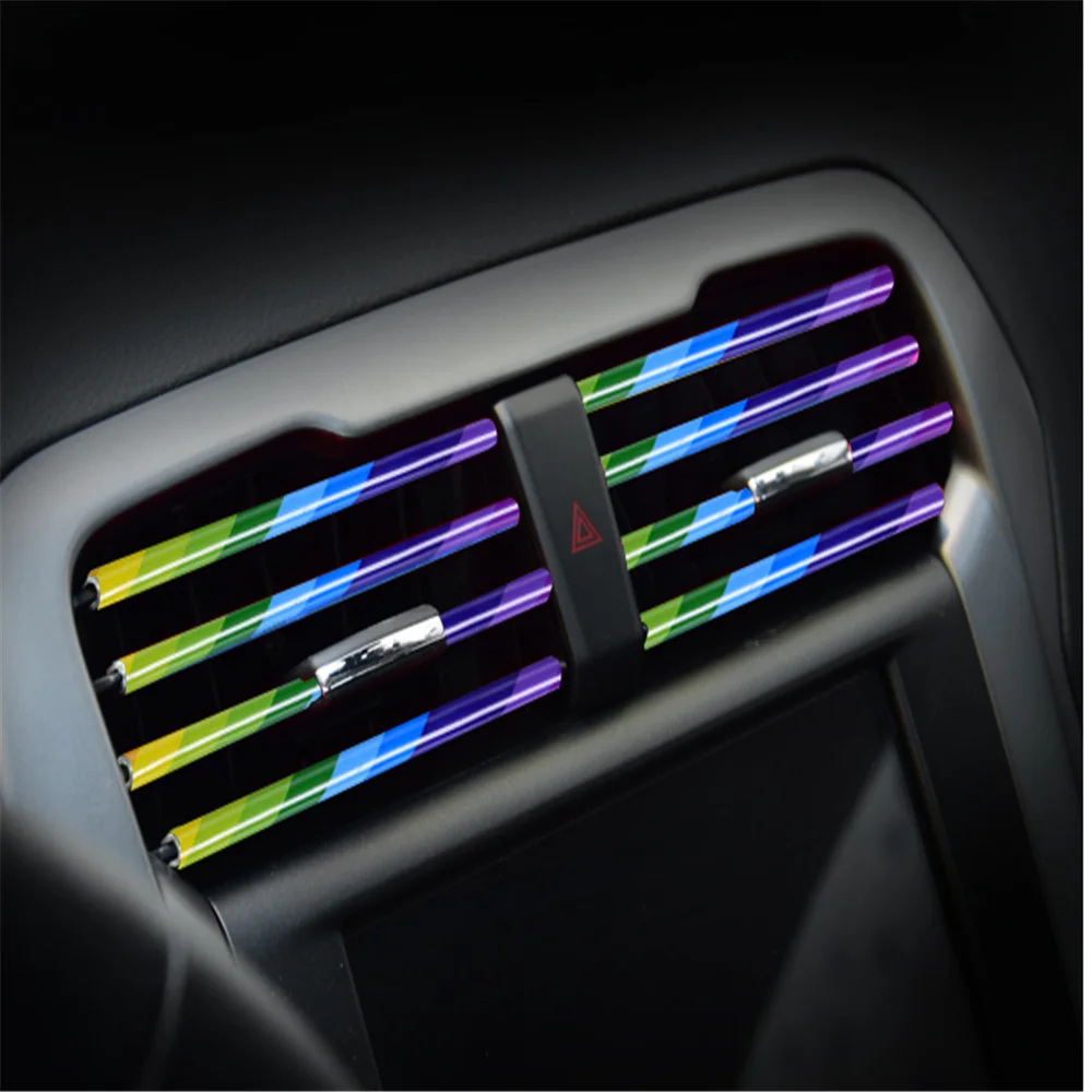 Car air outlet bright strip sticker for KIA Ceed Rio K2 k3 k5 rio Forte Sorento Sportage R Picanto Carnival Niro - view 4