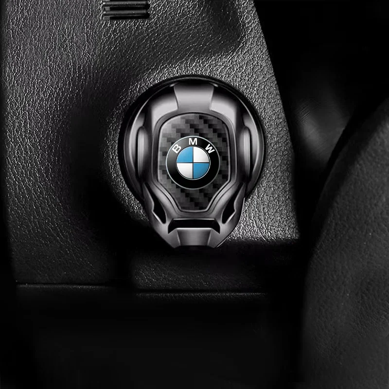 New Car Engine One Click Start Button Cover Car Styling Badge Decal Emblem For BMW 1 2 3 4 5 6 7 8 Series GT E34 E60 E90 E46 E39