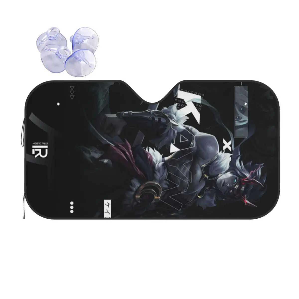 Kayn LOL League Of Legends Game ظلة الزجاج الأمامي للسيارة نافذة الزجاج الأمامي حاجب الشمس ملحقات يغطي #2