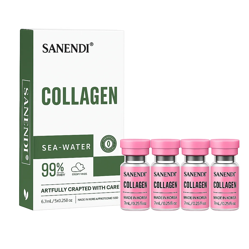 Sanendi COLLAGEN Skin Booster Gezichtspoeder Huidverzorging Essentie Hydraterende Hydraterende Verstevigende Glazen Huidprobleemoplossing