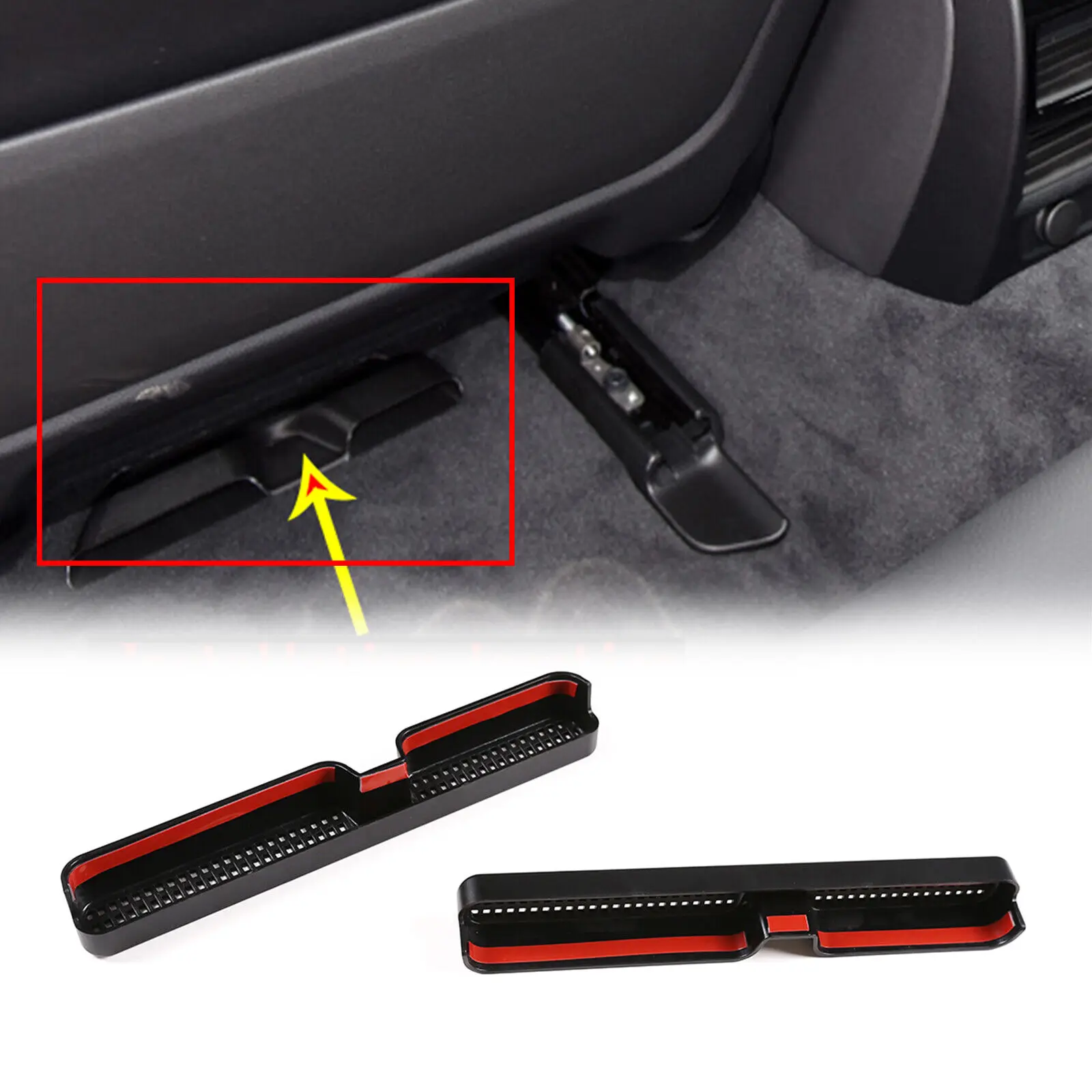 

Car Black Air Outlet Cover Trim Under The Seat For BMW 5 Series 2018-2021