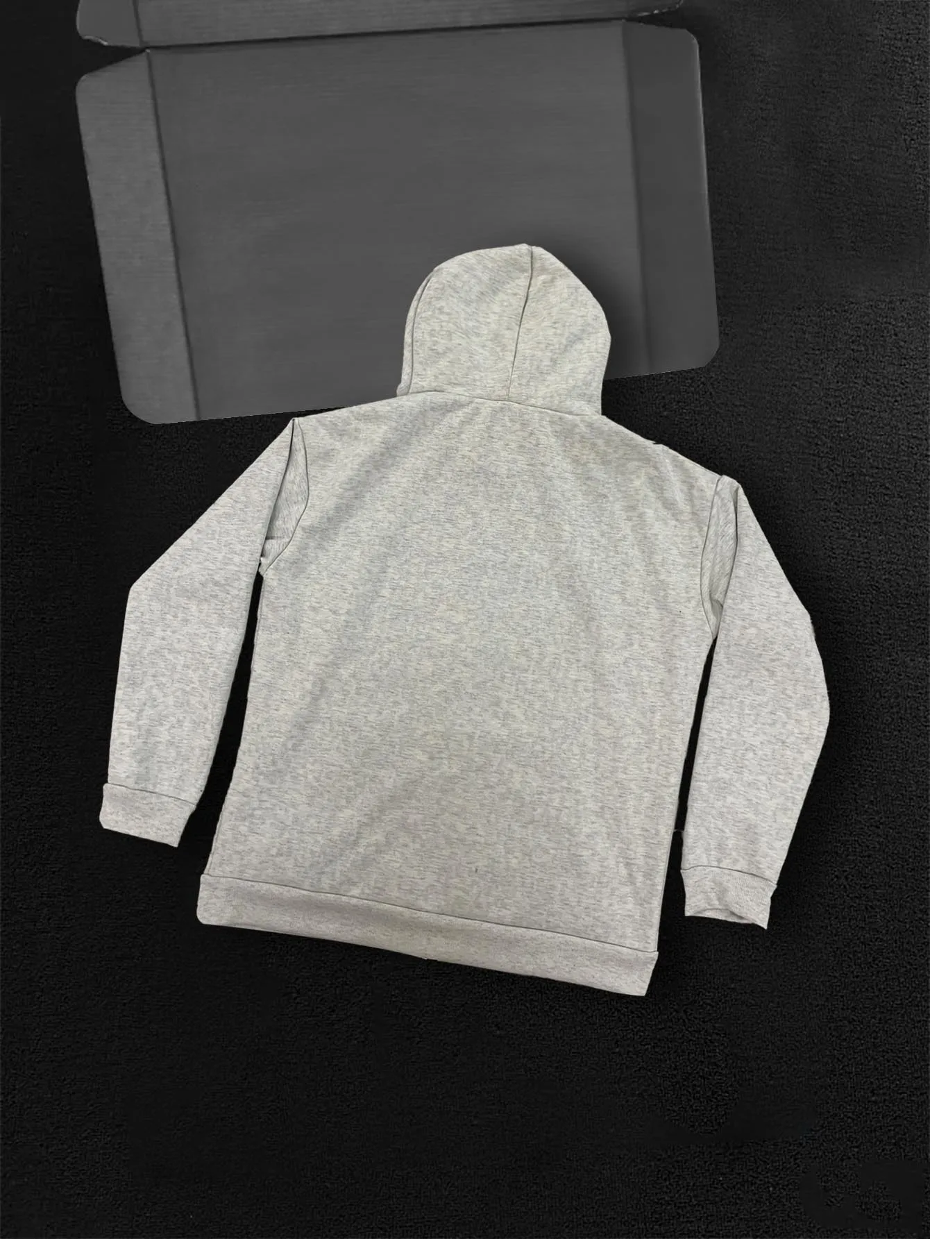 Nueva sudadera con capucha de otoño e invierno, sudadera con capucha retro informal de calle alta con cremallera, chaqueta holgada y personalizada