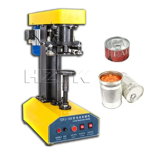 Small Aluminum Tomato Paste Fish Food Manual Can Canning Seamers Machine For Sale