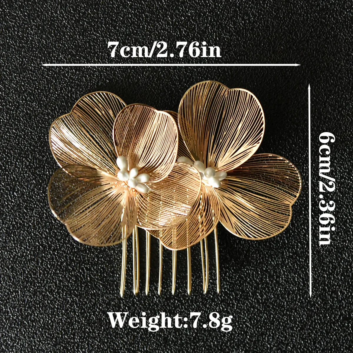 Alloy Flower Hair Clips Women\'s Hair Accessories Fashion Bridal Wedding Hair Comb Women\'s Hair Clips Wedding Accessories