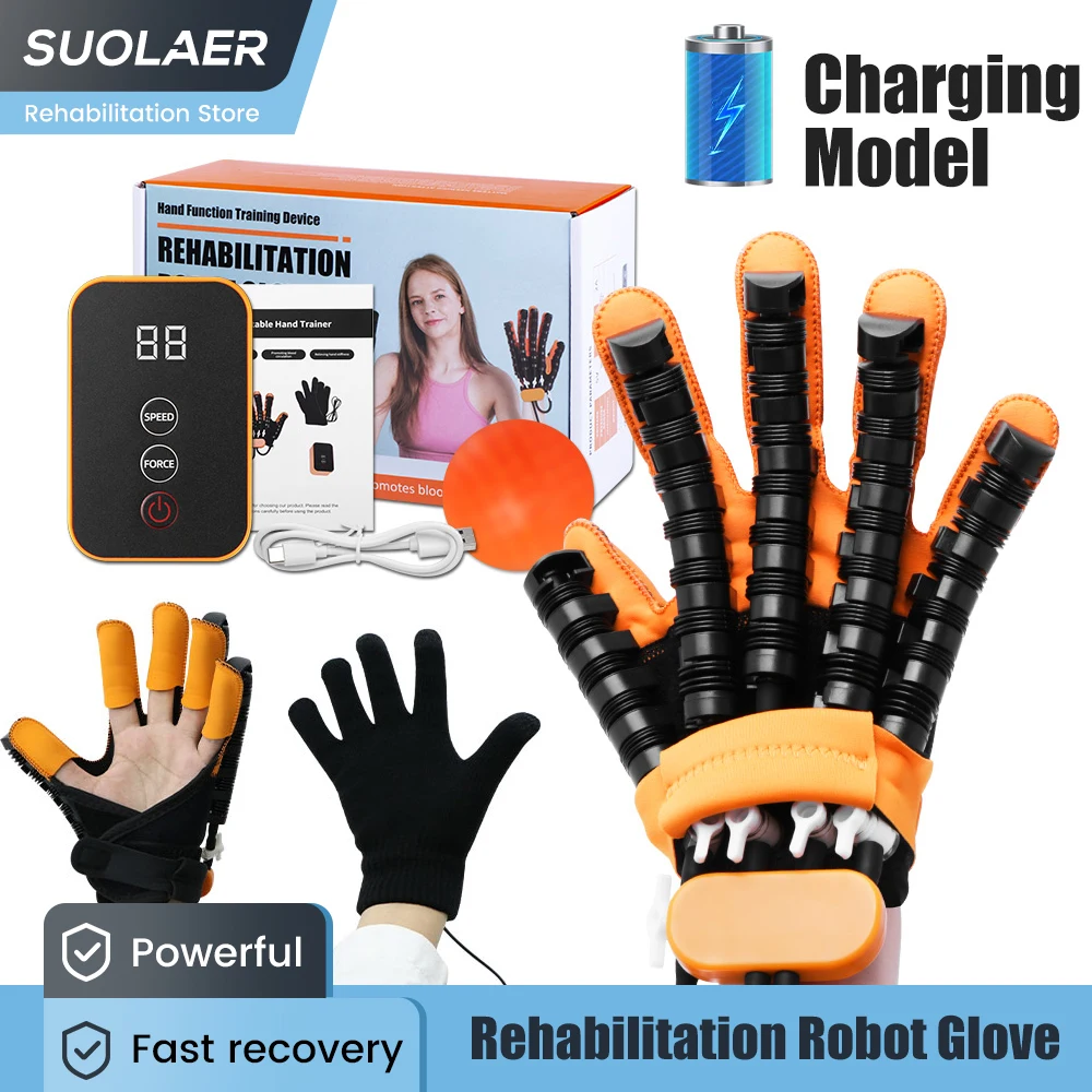 

Stroke Rehabilitation Robot Gloves Hemiplegia Recovery Equipment Finger Exerciser Hand Dysfunction Patient Training Device