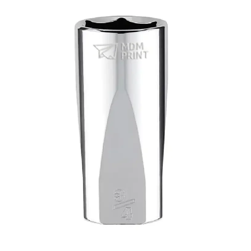

3/8 in. Drive 3/4 in. SAE 6-Point Deep Socket with FOUR FLAT Sides