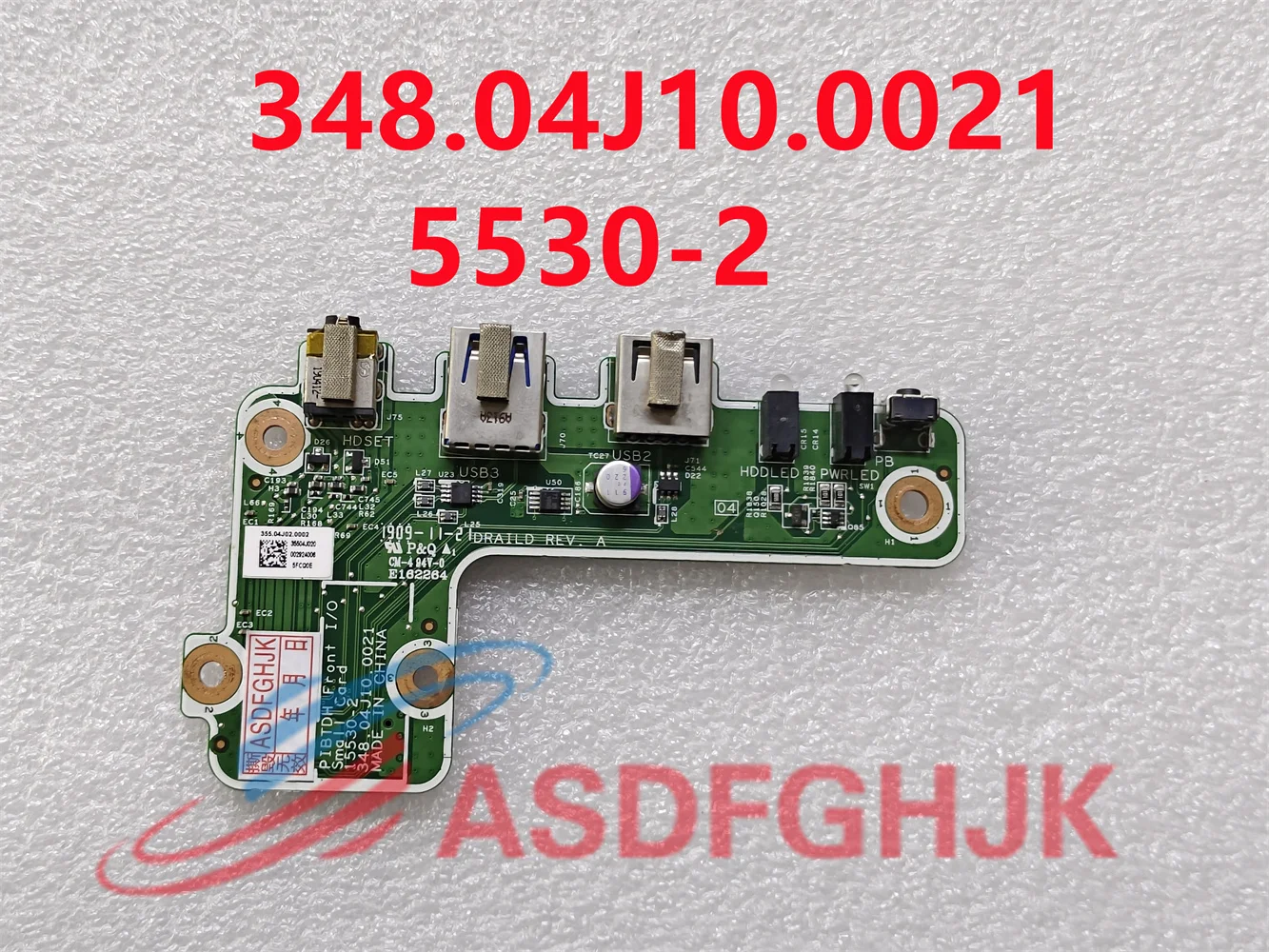 

Original 15530-2 for HP laptop Power button switch USB Audio IO Ethernet Board 348.04J10.0021 Test OK