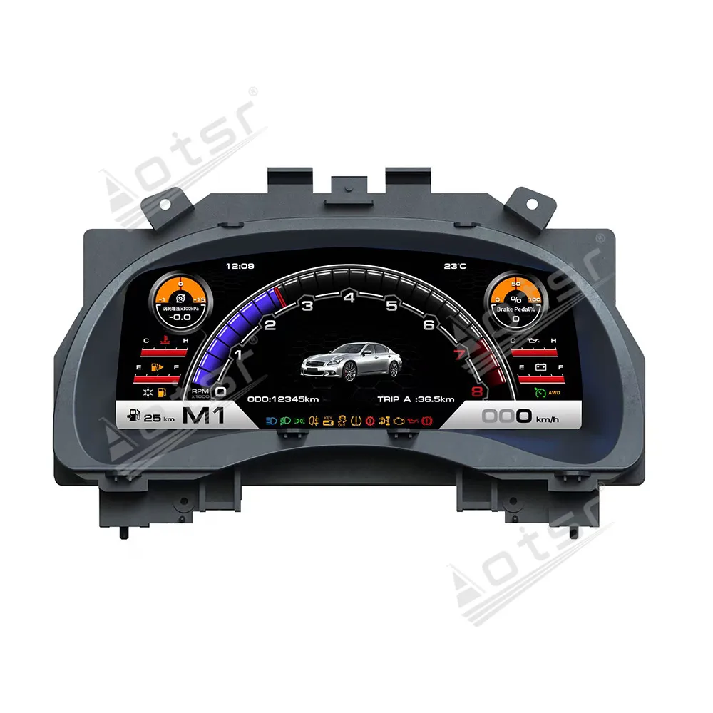 

LCD Digital Cluster For Infiniti G25 G35 G37 G37S Q60 2007-2013 Dashboard Virtual Cockpit Instrument Auto Speed Meter Ai Carplay