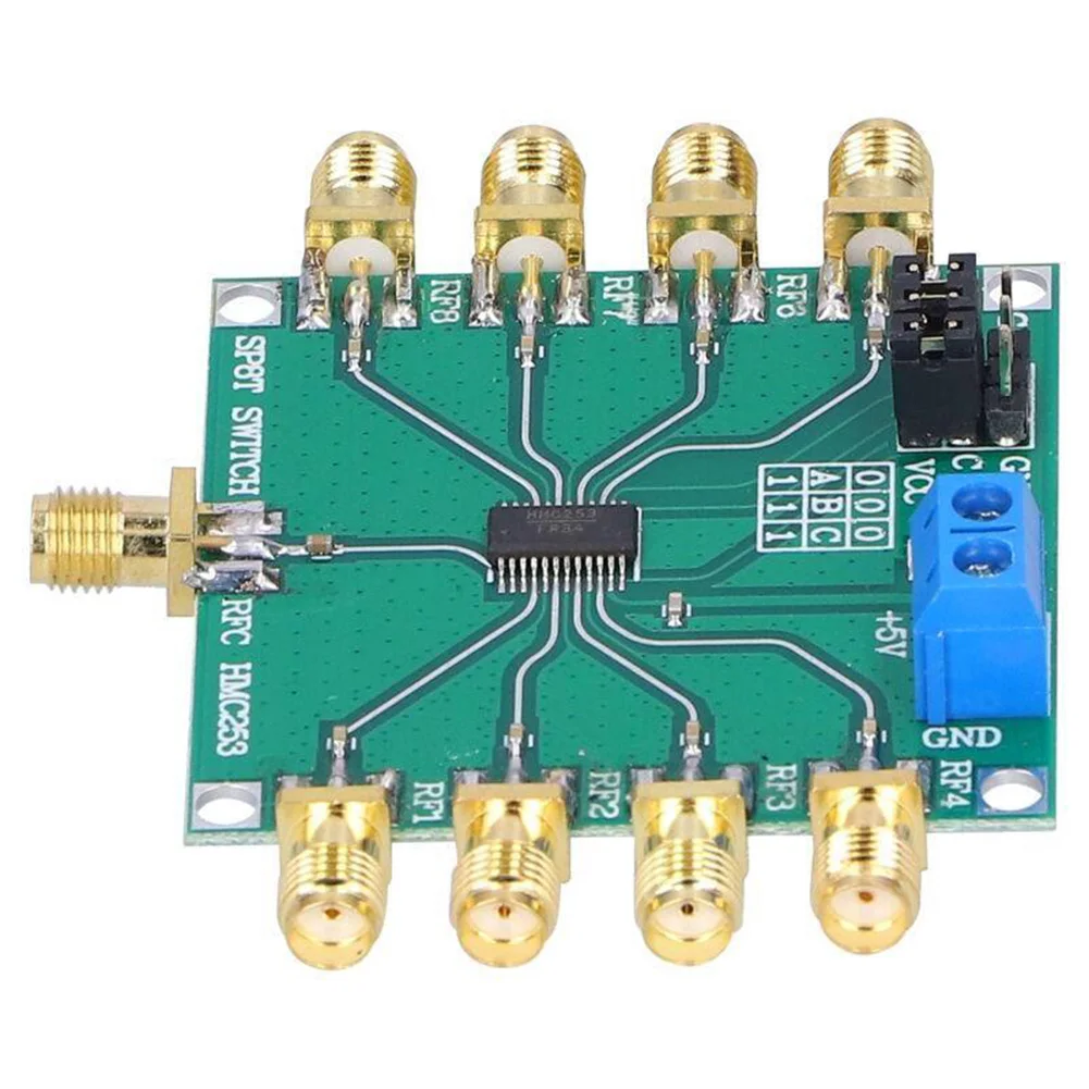 HMC253 RF Switch Module SP8T 8 Channel To 2.5GHz 3V-5V For Base Station Cable TV And Equipment Analyzer Board