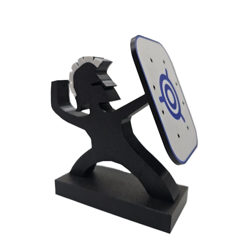 

8-Slot Spartan Warrior Dart Holder Stand Heavy-Duty Dart Board Organizer Home Bar Greek-Themed Game Room Decor